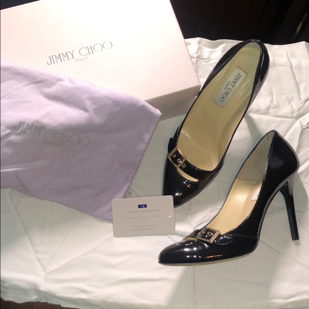 black jimmy Choo heels